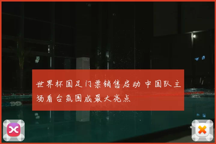 世界杯国足门票销售启动 中国队主场看台氛围成最大亮点