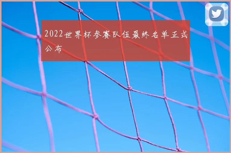 2022世界杯参赛队伍最终名单正式公布
